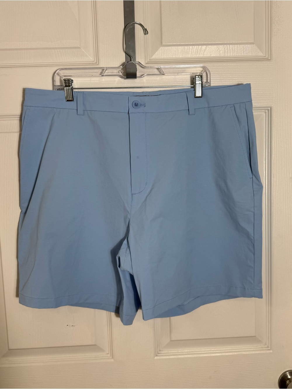 Vineyard Vines On-The-Go Performance Shorts 7" Stretch Golf Casual 42 Light Blue - Picture 7 of 10